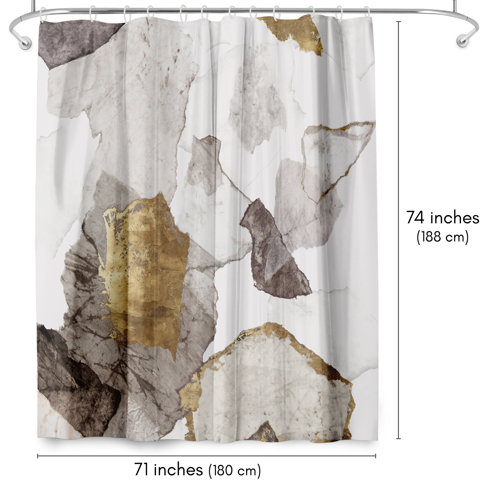 Americanflat 71" x 74" Shower Curtain, Amplified Iii by PI Creative Art