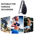 thumbnail image 2 of Hukapapa Bolso de mensajero impermeable multifuncional bolso de hombro de ocio bolso de pecho deportivo negro, 2 of 5