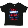 thumbnail image 3 of Inktastic Cousins Crew Red White and Blue 4th of July Boys or Girls Toddler T-Shirt, 3 of 5