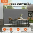thumbnail image 2 of Vevor KSSCP180X300MZXMQV0 Retractable Side Awning, 71 x 118 in. Outdoor Privacy Screen, 180g Polyester Water-proof Retractable Patio Screen - Gray, 2 of 5