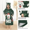 thumbnail image 3 of FORMRS Wearable Blanket Hoodie with Sleeves for Kids Cozy Flannel Sweatshirt, Christmas Dog, 3 of 7