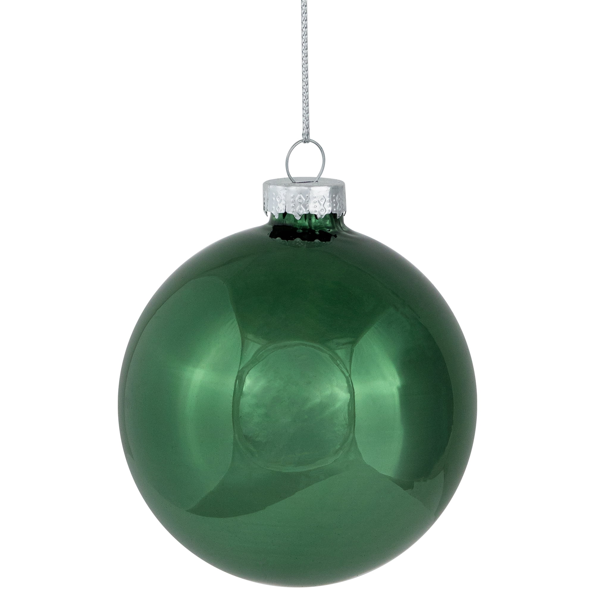 Northlight 3-Finish Glass Christmas Ball and Onion Ornaments - 3" (80mm) - Forest Green - 9ct