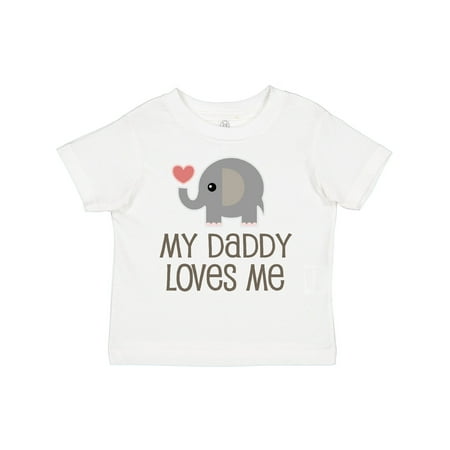 

Inktastic My Daddy Loves Me Outfit Gift Toddler Boy or Toddler Girl T-Shirt