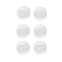 Door Stoppers Wall Protector, 6pcs Wall Protectors from Door Knobs, Reusable Door Bumpers for Walls, Rubber Wall Protector with Self Adhesive, Durable Protector for Home Office(Clear,1.6x1.6x0.3")
