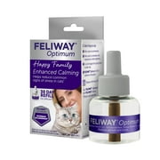 FELIWAY Optimum, Enhanced Calming Pheromone 30-day Refill  1 Pack, Translucent