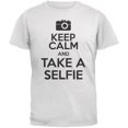 thumbnail image 1 of Keep Calm Take a Selfie White Adult T-Shirt, 1 of 1
