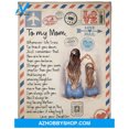thumbnail image 1 of Gift For Mother Blanket, To My Mom Whenever Life Tries To Knock You Down Fleece, 1 of 3
