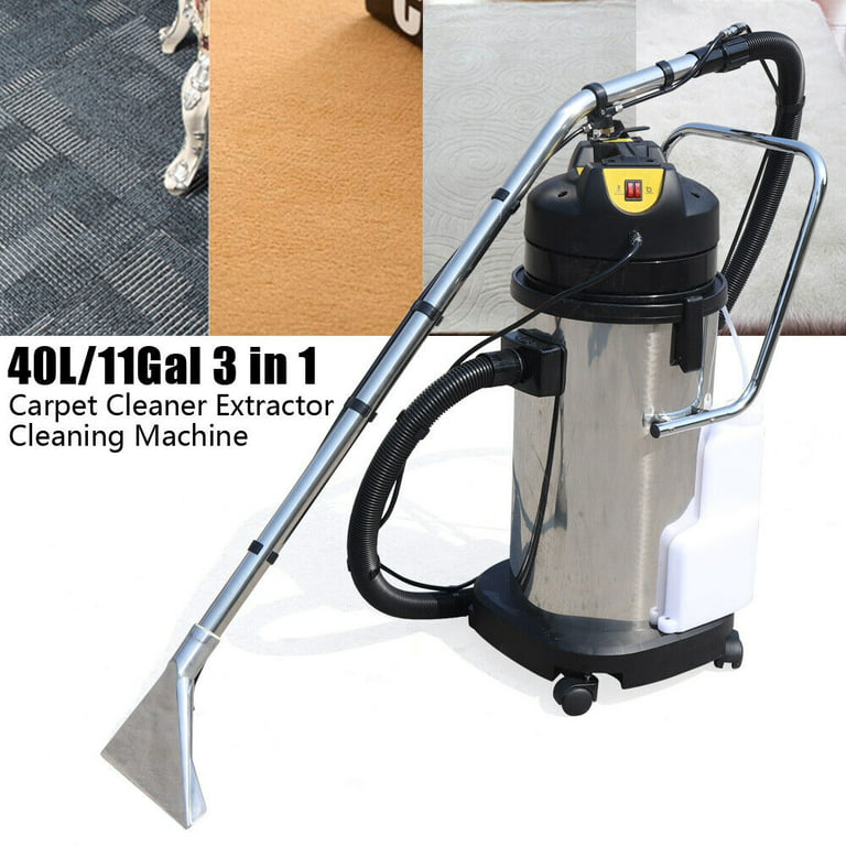 Miumaeov 40L Portable Commercial Carpet Cleaning Machine Pro 3 in1 Cleaner  Sofa Curtain Vacuum Cleaner Extractor Dust Collector 