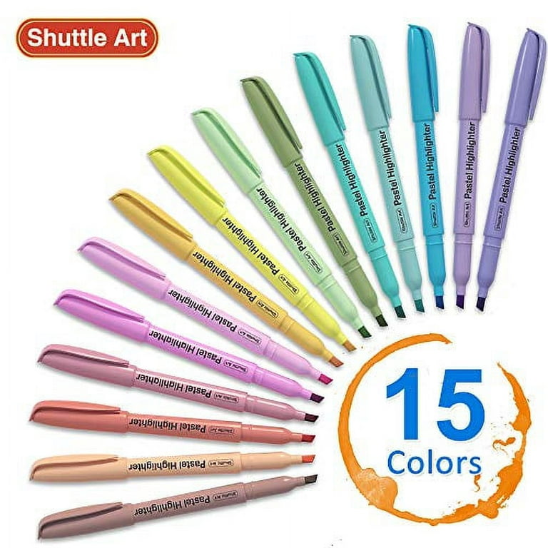 Shuttle Art 108 Pack Highlighters, Highlighters Assorted Colors Set, 6  Bright Colors Chisel Tip Dry-Quickly Non-Toxic Highlighter Markers Bulk for