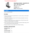 thumbnail image 2 of Brake Master Cylinder - Compatible with 2003 - 2005 Isuzu Ascender 2004, 2 of 2