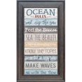 thumbnail image 1 of Artistic Reflections AR652 11 x 19 in. Ocean Rules Framed Art Print, 1 of 1