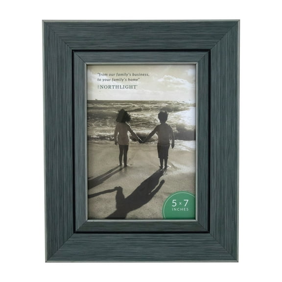 Classic Rectangular Picture Frame for a 5" x 7" Photo - 10" - Gray and Black