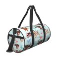 thumbnail image 3 of Gaeub Cute Pug Dogs Lightweight Travel Cylinder Bag Gym Tote Bag Sports Training Duffle Bag with Pockets and Straps, 3 of 8