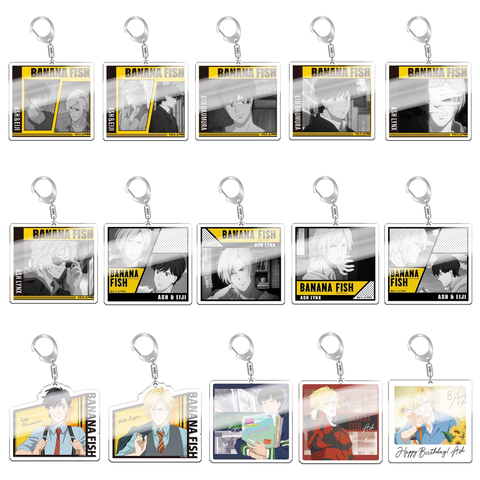 Ash Key Chain Buy FeiraDeVaidade Anime Keychain, Cartoon Characters Ash Lynx Okumura ...