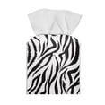 thumbnail image 2 of Psesaysky Square Tissue Box Holder, Waterproof Pu Leather Tissue Box Cover with Metal Button Zebra Napkin Holder Organizer for Bathroom, Bedroom, Hotel, Office Desk 5.1"X5.1"X5.5", 2 of 7