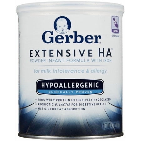 Gerber Good Start Extensive HA Hypoallergenic Powder Infant Formula with Iron, 14.1 oz Canister (6 Pack)