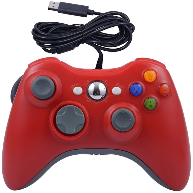 Mando XBOX360 con cable para PC, mando multifunción con vibración libre