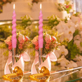thumbnail image 3 of 7.3 Inch Spiral Taper Candles Unscented Twisted Candlesticks for Dinner Wedding Party Home Decor,Set of 2pcs, 3 of 6