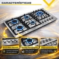 thumbnail image 3 of Parrilla Gas 5 Quemadores Acero Inox Gutstark Home  Empotrable Negocio, 3 of 9