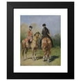 thumbnail image 2 of John-Lewis Brown 15x18 Black Modern Framed Museum Art Print Titled - Two Riders in Louis XV Costume (19th Century), 2 of 5
