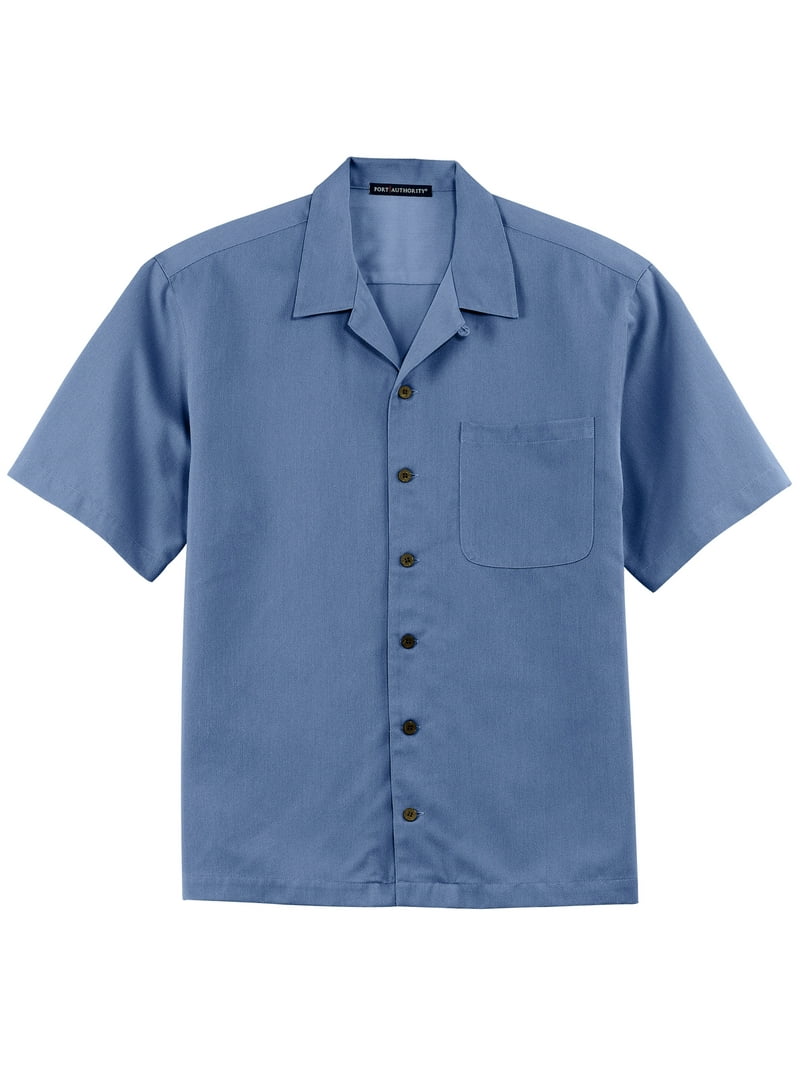 Men's Perfect Open Collar Camp Shirt - Walmart.com