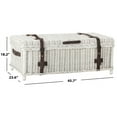 thumbnail image 3 of SAFAVIEH Navarro Rattan Coffee Table Trunk White, 3 of 6