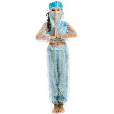 Magical Harem Jasmine Princess size S Girls Blue Costume Carnival Dress-Up Play 5