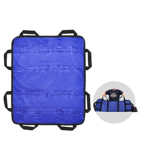 VEVOR Positioning Bed Pad with 8 Reinforced Handles, 48" x 40" Lifting, Turning, Repositioning, Patient Transfer Sheet Washable for Elderly, Patient, Bedridden, 400LBS Capacity