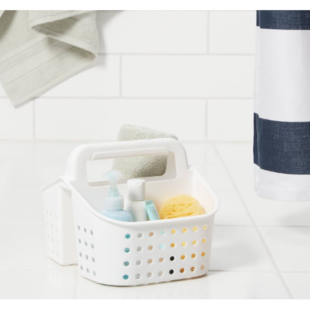 Shower Caddy for College Dorm White Room Essentials