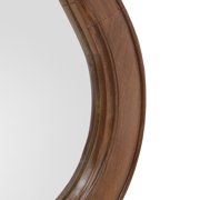My Texas House Freestanding Floor Mirror with Ornate Floral Carved Wood Frame, 40 in x 79 in