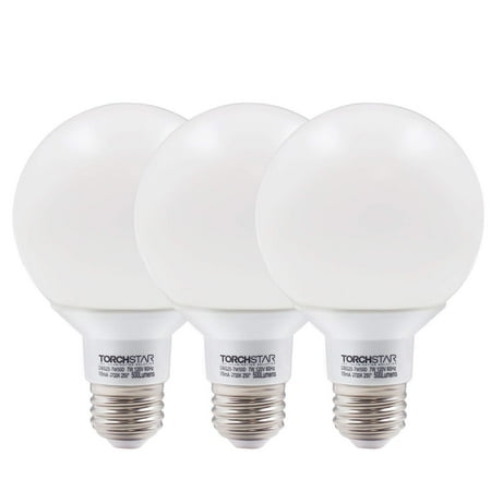 Torchstar 3 Pack Dimmable G25 Globe Light Bulbs Led For Torchstar 3 Pack Dimmable G25 Globe Light Bulbs Led For Bathroom Vanity 5000k Daylight