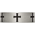 thumbnail image 3 of Titanium Brushed Black Ip-Plated Cross 7mm Band (Size 11) Made In China tb301-11, 3 of 5