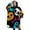 Halloween Colorful Spooky-1, variant on Oversized Wearable Blanket Hoodie,Halloween Colorful Spider Web Pattern Sherpa Blanket Hoodie with Super Pockets,Super Warm Fuzzy Pullover for Women & Men