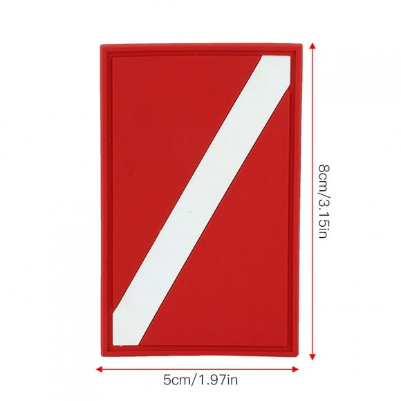 Keenso PVC Diving Flag Patch Diver Down Backpack Badge Replacement Accessory!