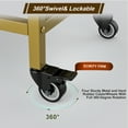 thumbnail image 6 of Paddie Storage Utility Cart with Dryer Holder and Lockable Wheel, White, 6 of 8