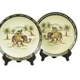 thumbnail image 2 of Zeckos Pair of Elephant With Monkey Decorative Plates 10 inch Diameter, 2 of 3