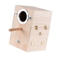 thumbnail image 3 of Parrot Breeding Box Bird House Parakeet Mating Box for Lovebirds Right Hanging, 3 of 8