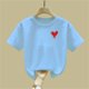 thumbnail image 5 of Blusas y camisas de manga corta con cuello redondo para niños Camiseta de verano de manga corta estampada para niñas Jersey elegante de cuello redondo para niñas Top de algodón para niños, 5 of 6