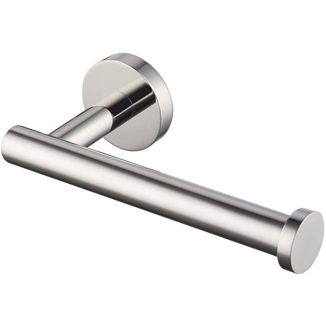 Portarrollos DE papel higiénico XCF DE acero inoxidable cromado para baño y cocina plateado
