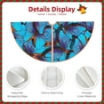 thumbnail image 3 of Sikiie Blue Butterflies Christmas Tree Skirt, Christmas Tree Decorations, Christmas Decor, Tree Mat Decoration(30-48IN)-30", 3 of 6