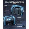 thumbnail image 3 of Maircle AC/DC Tire Inflator, 3 in 1 Portable Air Compressor for Car Tires with Auto Shut-off, LED Light, 150PSI Air Pump for Cars, Balls, Motorcycles, 3 of 8