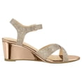 thumbnail image 3 of Zapatos de tacón de cuña con correa en el tobillo para mujer zapatos casuales de verano con punta abierta cómodos, 3 of 7
