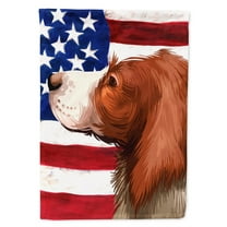 Carolines Treasures CK6514CHF English Setter Dog American Canvas House Size outdoor-flags, Multicolor