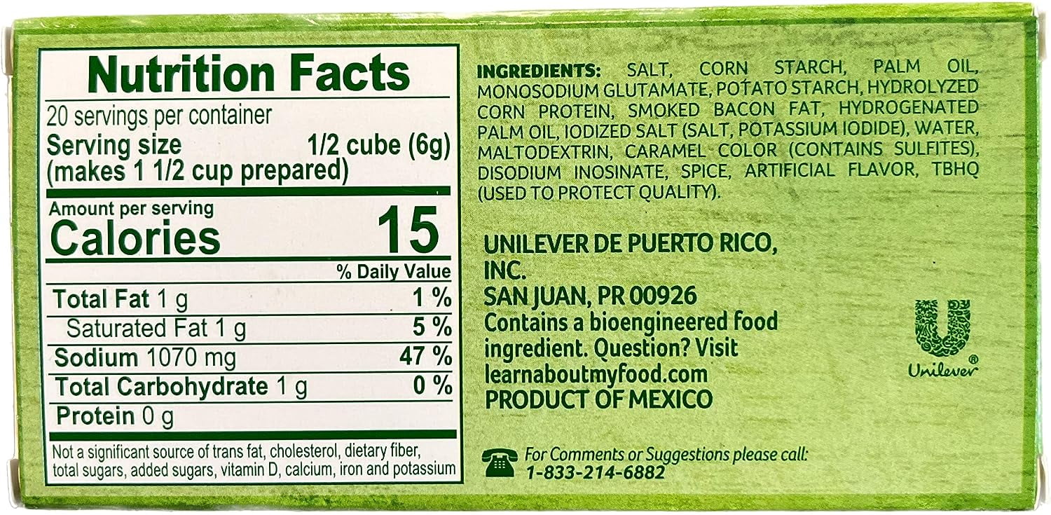 Knorr Ham Flavor Bouillon Cubes, 3.88 oz