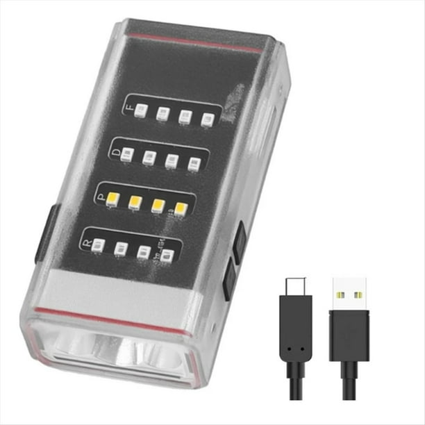 Mini Linterna de Ultrabrillante de 3300 Lúmenes, Recargable, con Batería Integrada, Resistente Al Agua IPX5, Linterna Magnética.