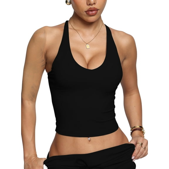 TKITK Women's and Women’s Plus Medium Support Cross Back Sports Bra, Sizes XS-L