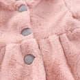 thumbnail image 3 of HAiming Girls Fleece Jackets Warm Thermal Cute Hooded Trendy Bow Button down Coats Fall Winter Loungewear with Pockets, 3 of 6