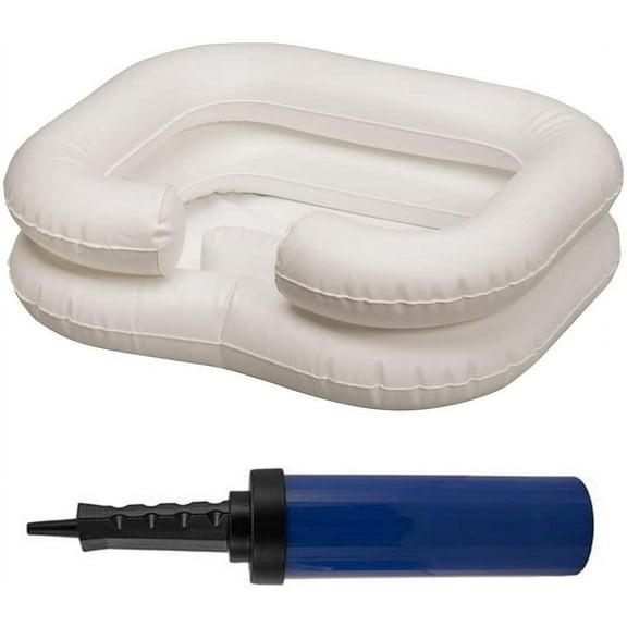 Deluxe Inflatable Shampoo Basin For Elderly with Hand Pump