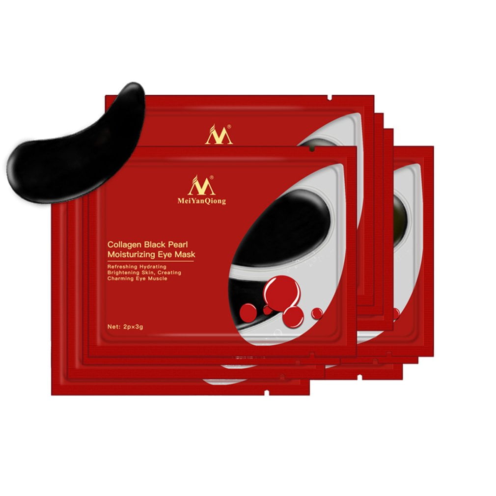 LUNA Eye Gel Pads Under Eye Treatment Mask Black Pearl Gel Collagen Eye Patchs for Eye