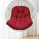 thumbnail image 5 of Cojín para silla de huevo, cómodo cojín para silla de patio, lavable y cómodo para hamaca. Rojo oscuro, 5 of 6